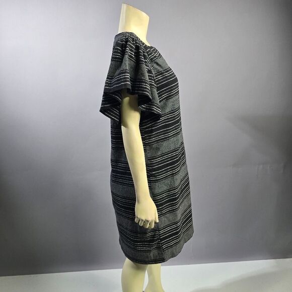Moon River Black and Gray Sheath Mini Dress R7 - Picture 3 of 5
